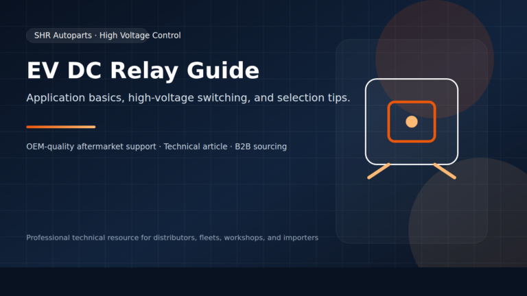 EV DC relay technical guide hero image