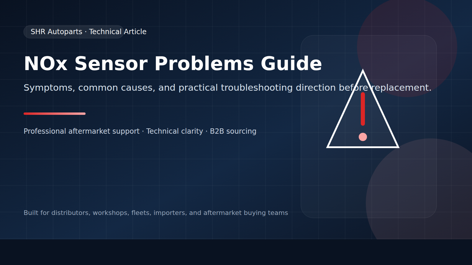 NOx sensor problems technical guide hero image