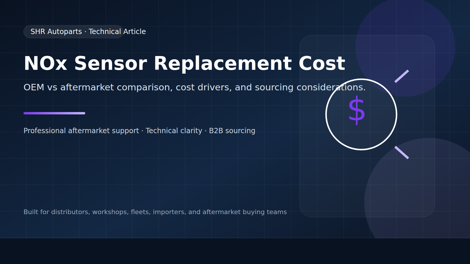 NOx sensor replacement cost guide hero image