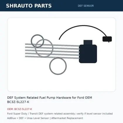 DEF System Related Fuel Pump Hardware for Ford OEM BC3Z-5L227-K