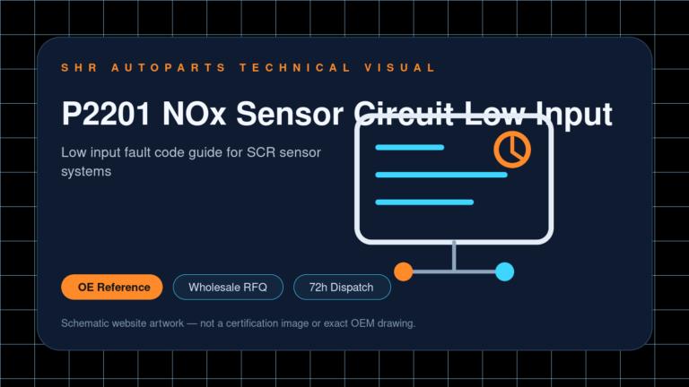 P2201 NOx Sensor Circuit Low Input technical website visual for SHR Autoparts