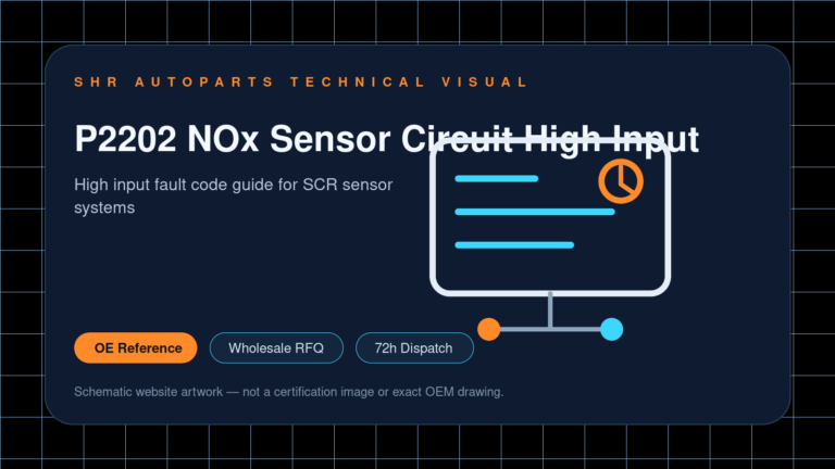 P2202 NOx Sensor Circuit High Input technical website visual for SHR Autoparts