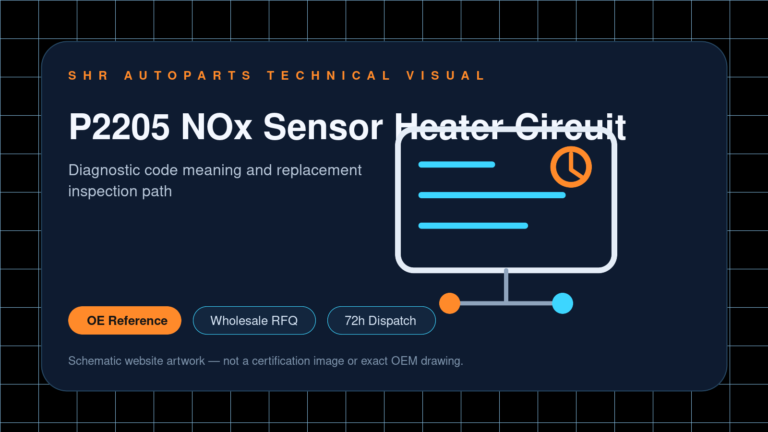 P2205 NOx Sensor Heater Circuit technical website visual for SHR Autoparts
