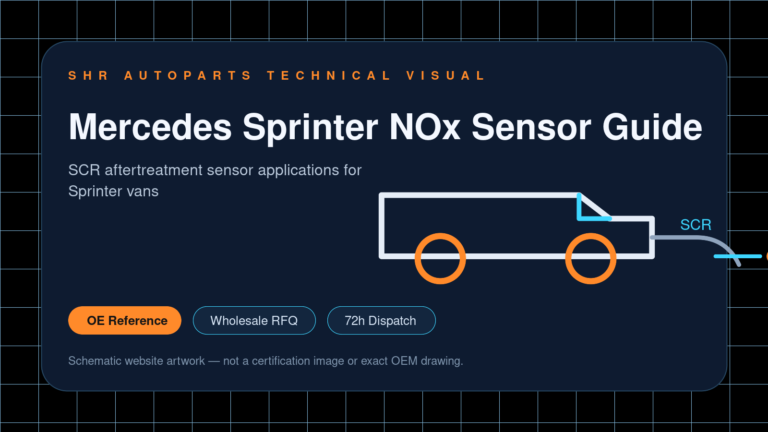 Mercedes Sprinter NOx Sensor Guide technical website visual for SHR Autoparts