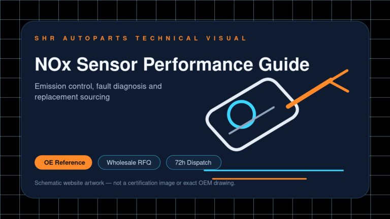 NOx Sensor Performance Guide technical website visual for SHR Autoparts