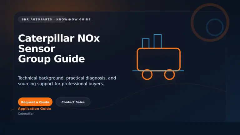 Caterpillar NOx Sensor Group Guide technical visual for SHR Autoparts Caterpillar B2B sourcing