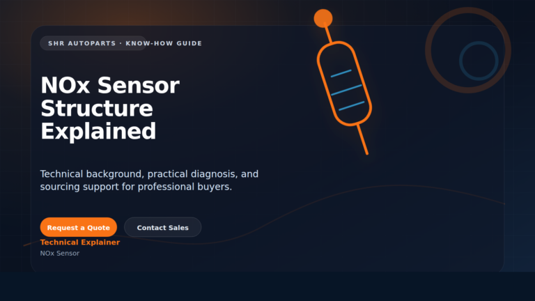 NOx Sensor Structure Explained technical visual for SHR Autoparts NOx Sensor B2B sourcing