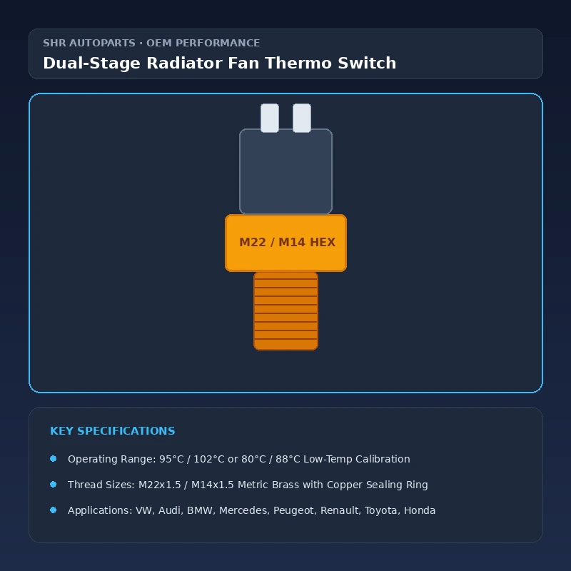 Radiator Cooling Fan Thermo Switch